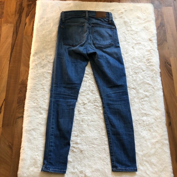 Madewell 9" High Rise Skinny Crop ankle Jeans Angelo color size 25 - Picture 4 of 11